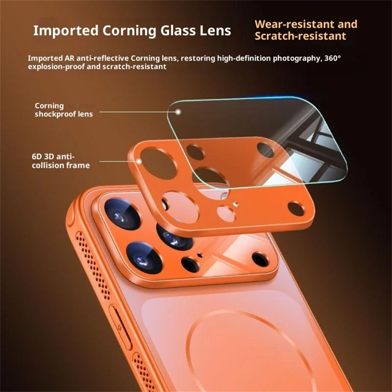 Für iPhone 17 Pro Max Hülle kompatibel mit MagSafe Vollschutz Matte Skin Feel PC + TPU Handyhülle - Lila Violett