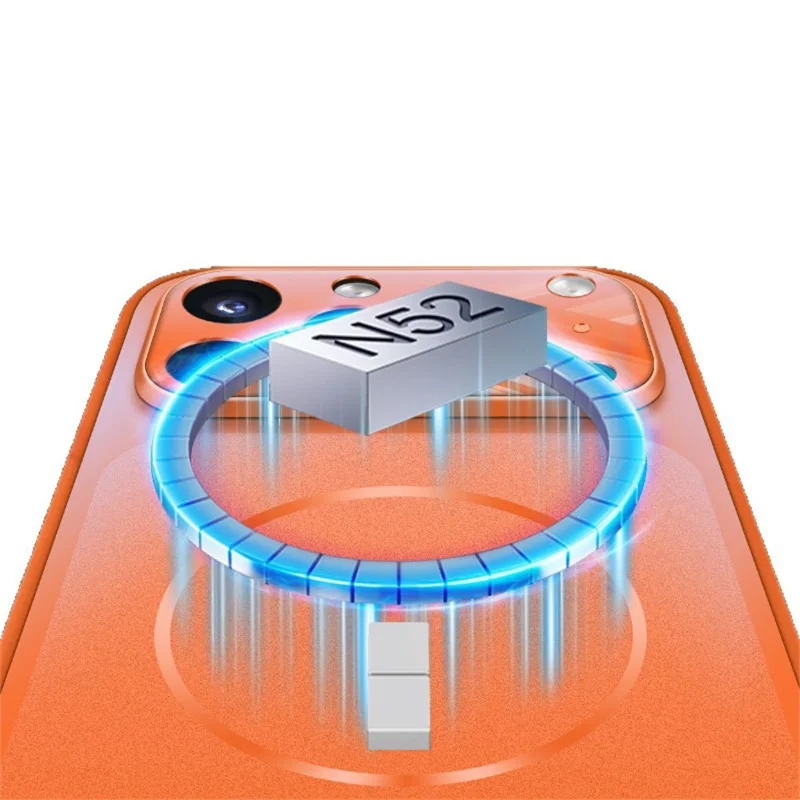 Für iPhone 17 Pro Max Hülle kompatibel mit MagSafe Vollschutz Matte Skin Feel PC + TPU Handyhülle - Lila Violett