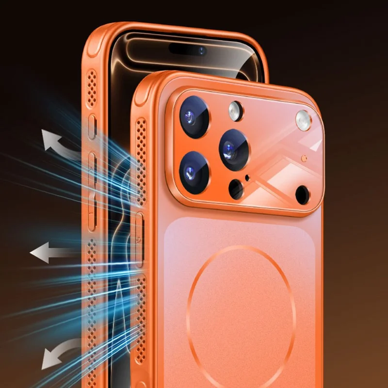 Für iPhone 17 Pro Max Hülle kompatibel mit MagSafe Vollschutz Matte Skin Feel PC + TPU Handyhülle - Lila Violett