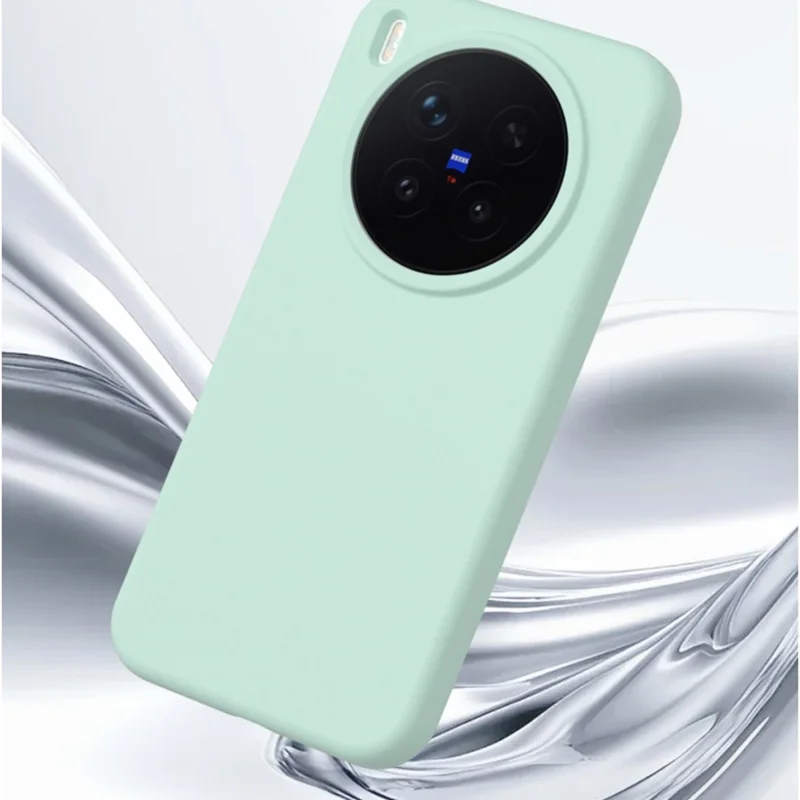 For vivo X300 Pro 5G Liquid Silicone Phone Case Skin-Friendly Shockproof Protective Back Cover - Cream Yellow