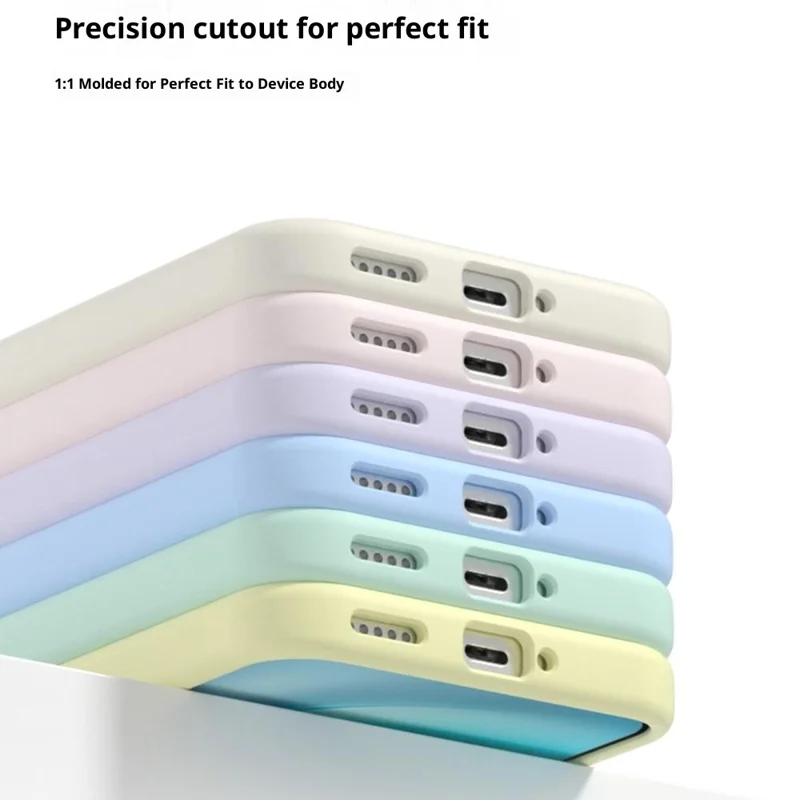 For vivo X300 Pro 5G Liquid Silicone Phone Case Skin-Friendly Shockproof Protective Back Cover - Cream Yellow