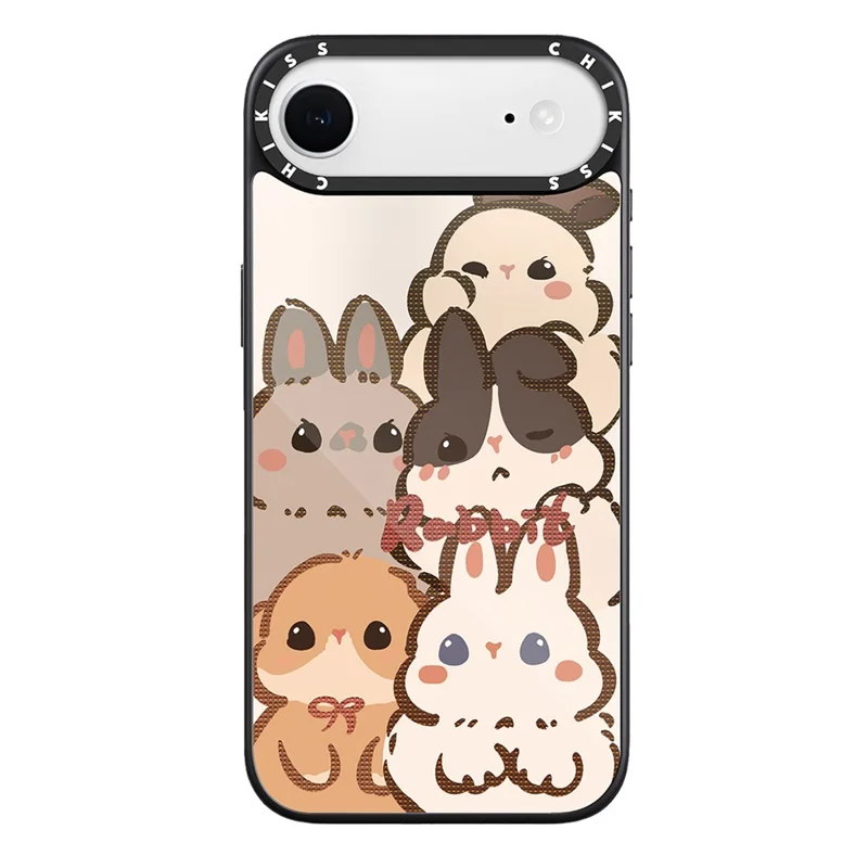 iPhone Air Case Kompatibel mit MagSafe Muster Drucken TPU PC Hochaluminium-Silizium Glas Handyhülle - Stil A