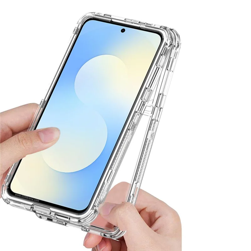 Capa Anti-Arranhões para Samsung Galaxy S25 FE, Capa de Telefone Transparente de TPU Acrílico