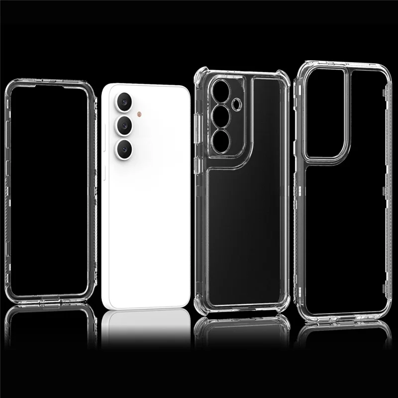 Capa Anti-Arranhões para Samsung Galaxy S25 FE, Capa de Telefone Transparente de TPU Acrílico