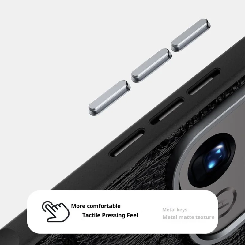 ABEEL Para Oppo Find X9 5G Capa Compatível com MagSafe Beast Texture Micro-Embossing Back Cover - Preto