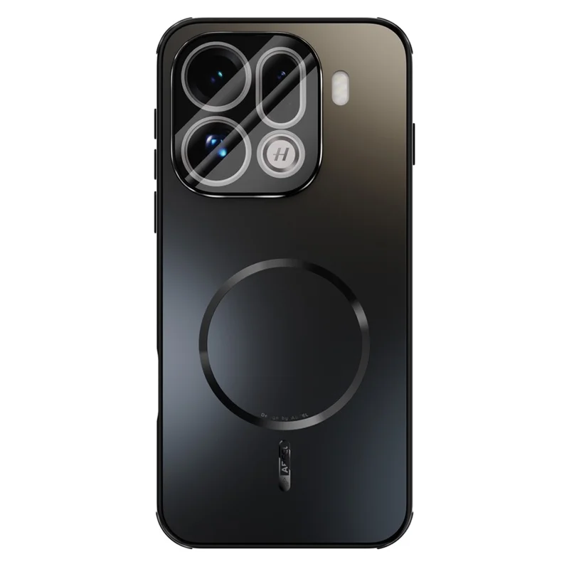 ABEEL Für Oppo Find X9 Pro 5G Magnetische Hülle TPU PC Kühlende Matte Handyrückseite mit Objektiv-Folie - Schwarz