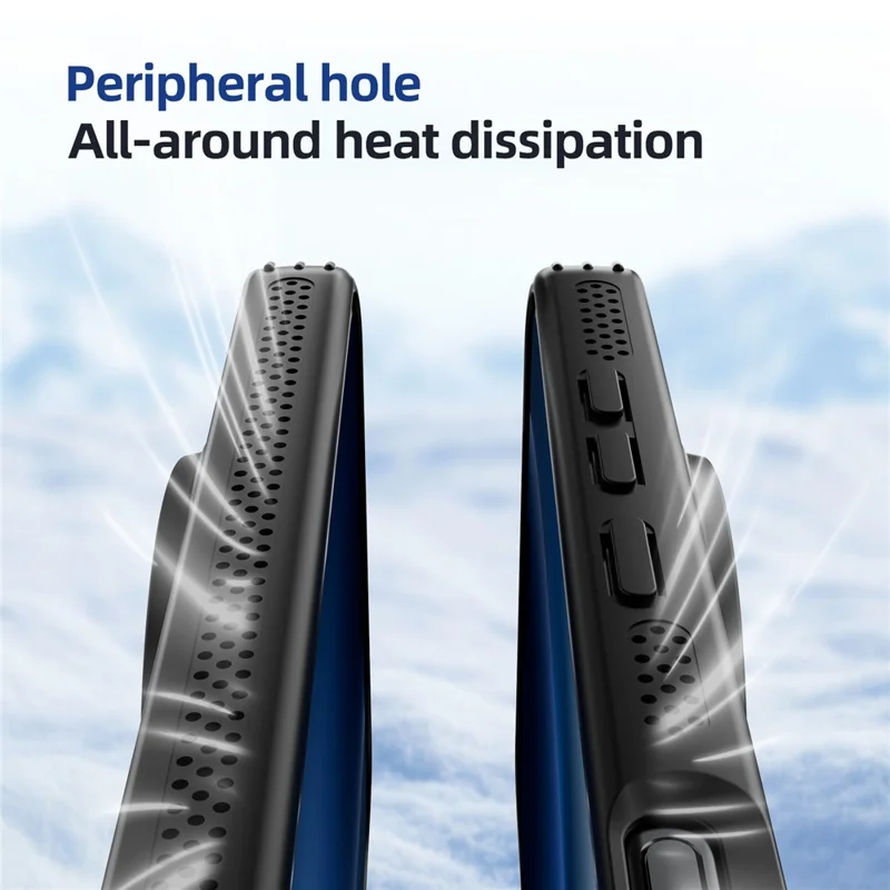 ABEEL لجهاز Honor Magic8 Pro 5G غطاء هاتف متوافق مع MagSafe من مادة TPU وPC، غطاء خلفي مات مزود بفيلم عدسة وتبريد - أسود