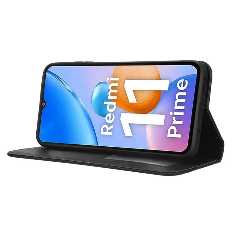 Для Xiaomi Redmi 11 Prime 4G Anti-finger PU - Черный