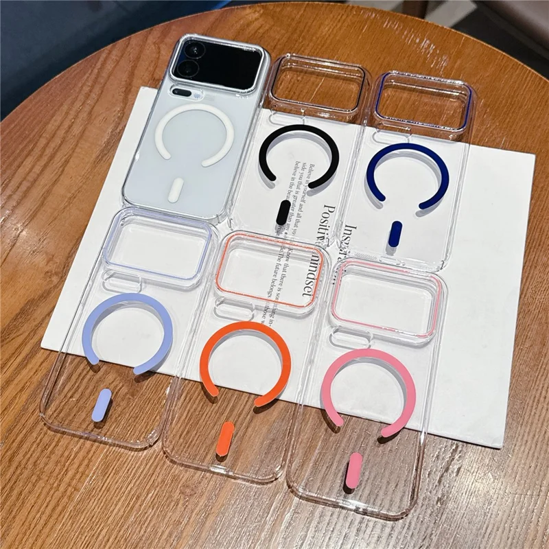 Custodia Xiaomi 17 Pro compatibile con MagSafe, ultra sottile, cover posteriore in PC trasparente - Nero