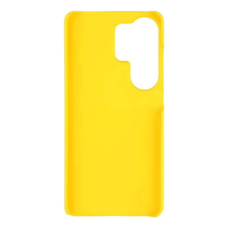 For Samsung Galaxy S26 Ultra Case Hard PC Drop Proof Frosted Minimalist Phone Cover - Yellow