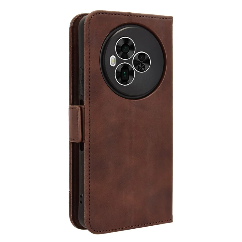 For TCL NxtPaper 60 Ultra 5G Leather Case Phone Wallet Cover with Multiple Card Slots - Brown