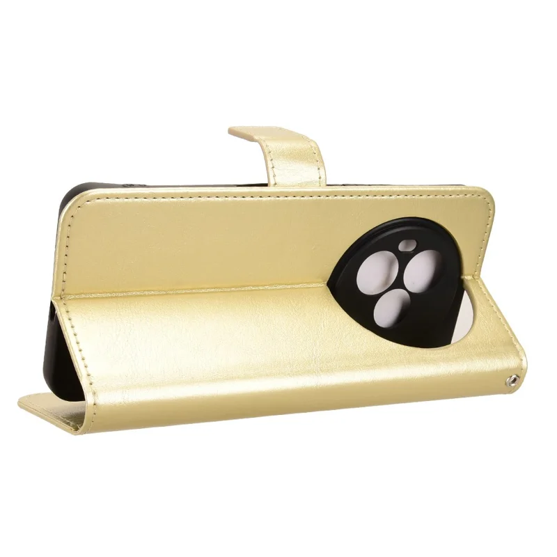 TCL NxtPaper 60 Ultra 5G PU-læderetask med snor, Crazy Horse-tekstur, telefonwalletdæksel - Guld