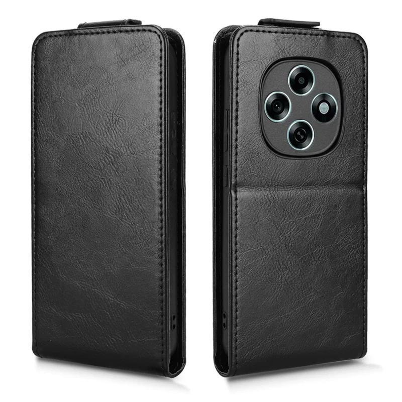 For Oppo F13 Pro 5G  /  A6 Pro 5G (China) Stand Case Magnetic Clasp Vertical Flip Leather Phone Cover with Card Holder - Black