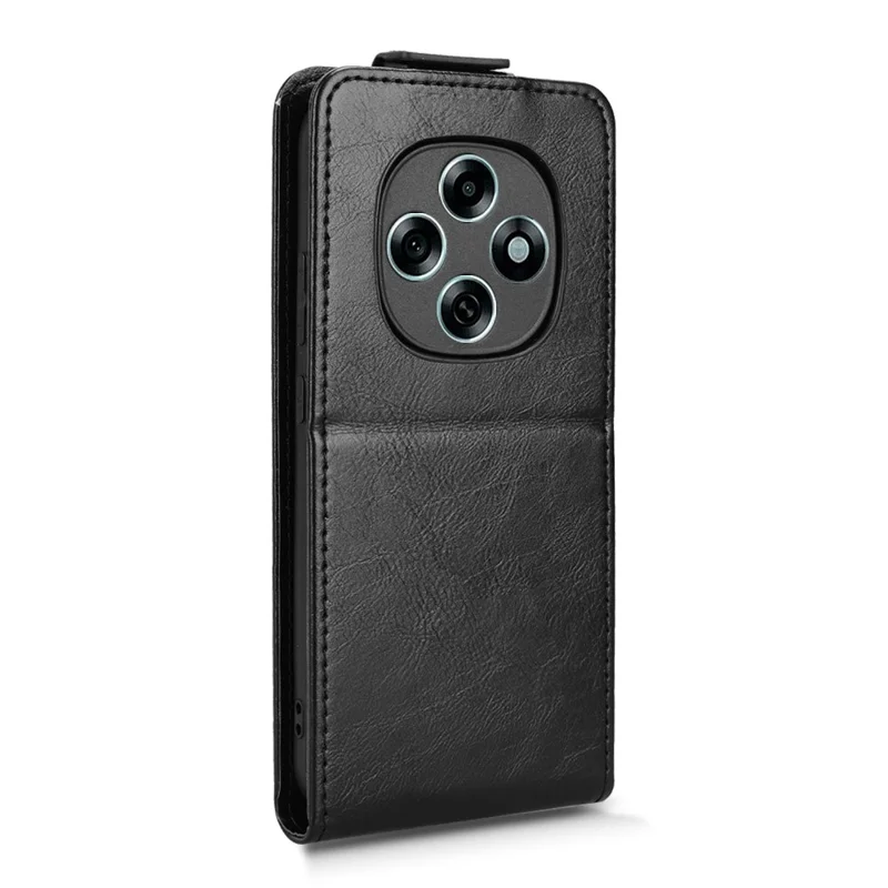 For Oppo F13 Pro 5G  /  A6 Pro 5G (China) Stand Case Magnetic Clasp Vertical Flip Leather Phone Cover with Card Holder - Black