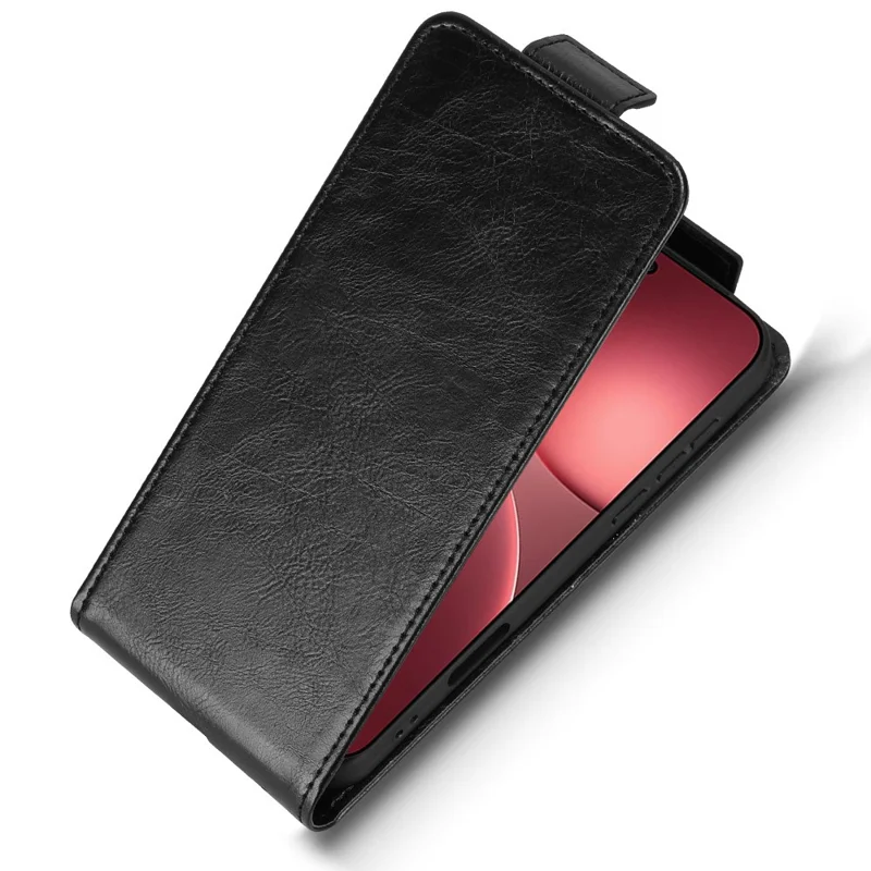 Per Oppo Find X9 Pro 5G Custodia Stand Fermaglio Magnetico Flip Verticale Cover in Pelle con Porta Carte - Nero