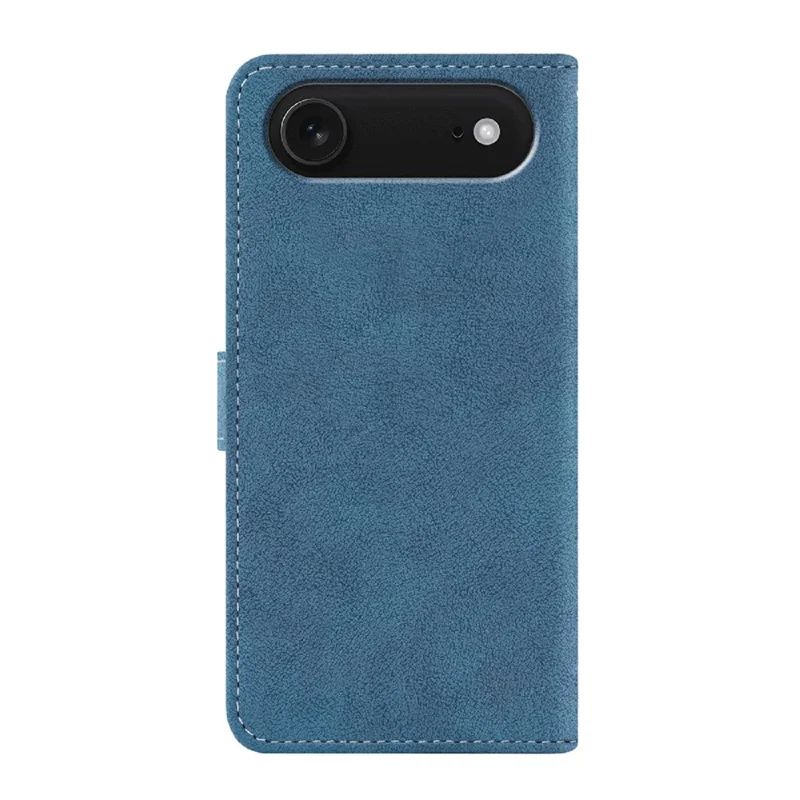 iPhone Air Hülle Retro PU Leder Brieftasche Handyhülle mit drehbaren Kartenfächern - Blau
