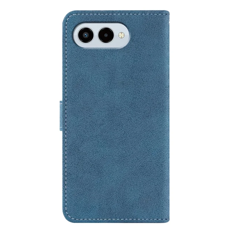 For T-Mobile REVVL 8 / T Phone 3 Case Retro PU Leather Wallet Phone Cover with Rotating Card Slots Holder - Blue