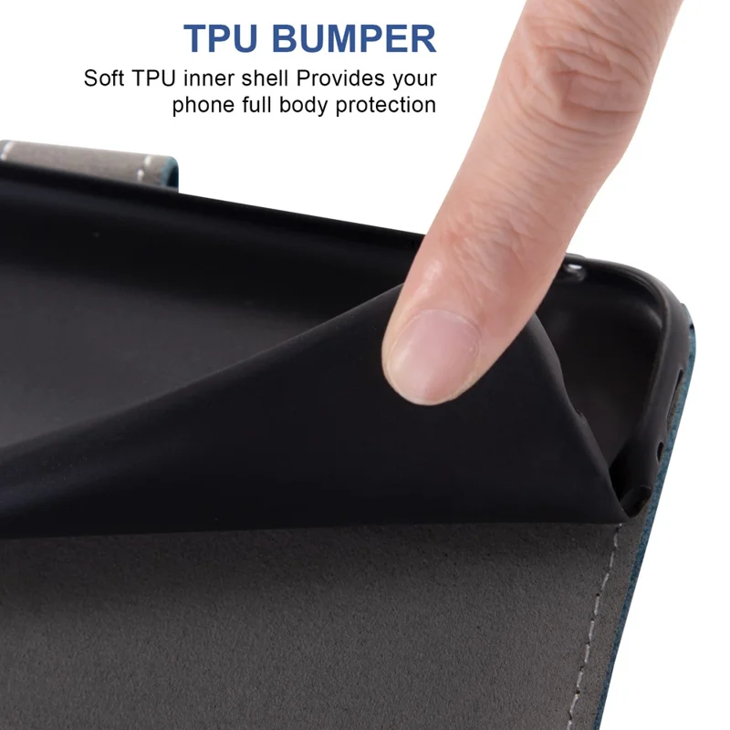 For Xiaomi 15 Pro Case Retro PU Leather Wallet Phone Cover with Rotating Card Slots Holder - Blue