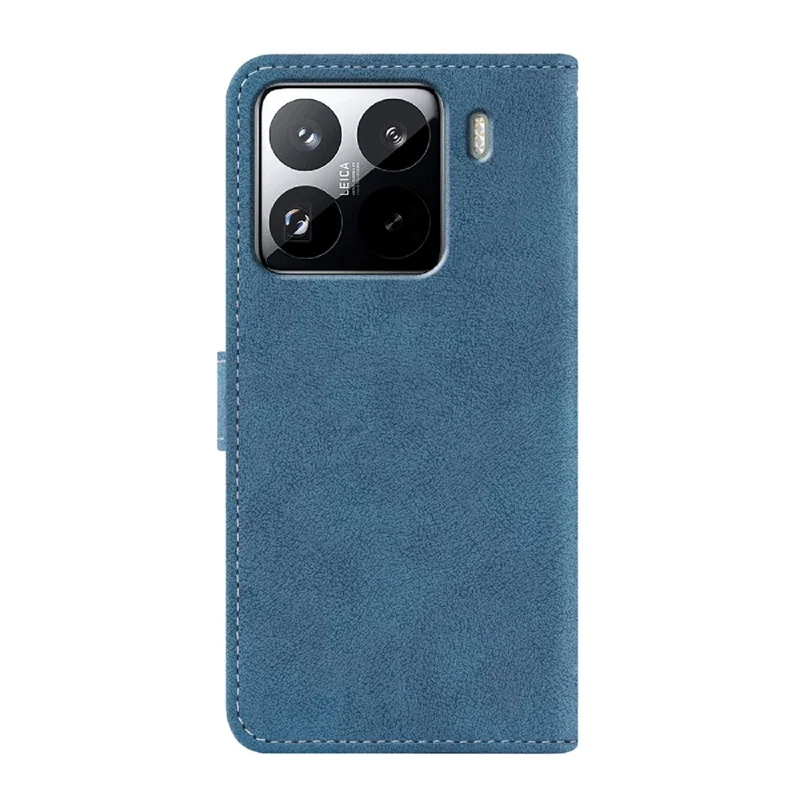 For Xiaomi 15 Pro Case Retro PU Leather Wallet Phone Cover with Rotating Card Slots Holder - Blue