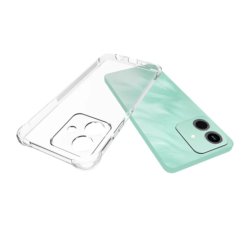 Capa de Telefone Celular 4G TPU Play10 For Honor Não Deslizante Transparente