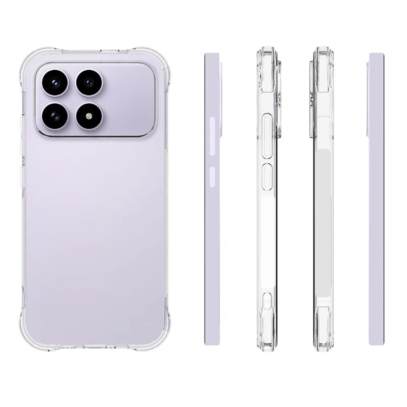 Bulk Purchasing For Xiaomi Redmi K90 5G / Poco F8 Pro TPU Phone Case Non-Slip Transparent Mobile Phone Cover