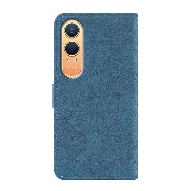 Для OnePlus Nord CE4 Lite 5G / Oppo K12x 5G (Китай) Чехол Ретро кожаный кошелек Чехол для телефона с вращающимися слотами для карт - Синий