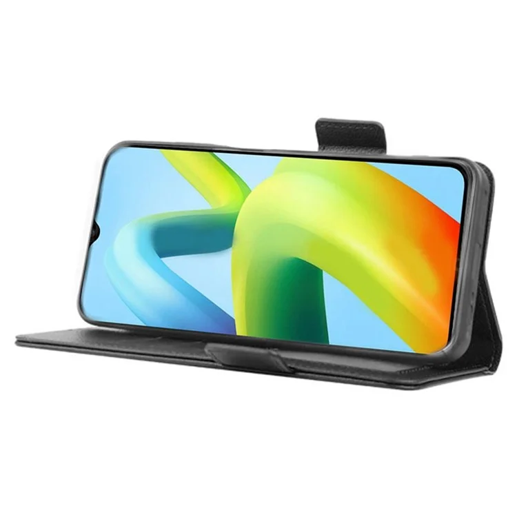 Custodia Per Telefono -shock Per Xiaomi Redmi A1 4G, Portafoglio di Texture Litchi PU Coperchi - Nero