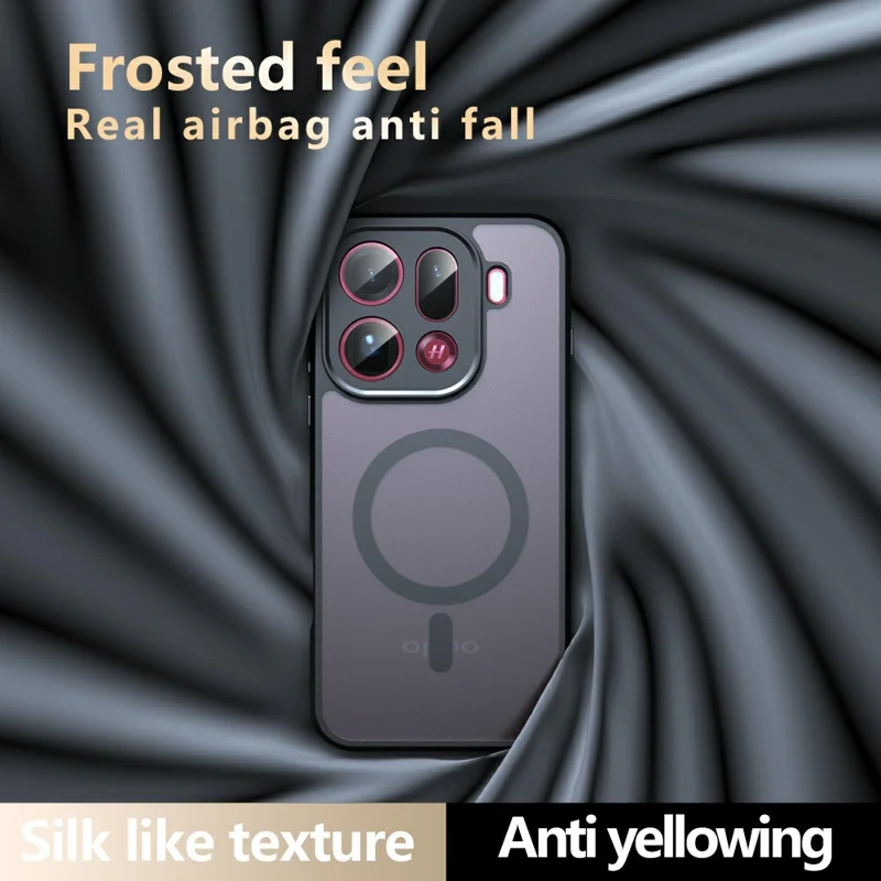 Custodia per Oppo Find X9 Pro 5G compatibile con MagSafe TPU + PC Matte Skin Touch Phone Cover