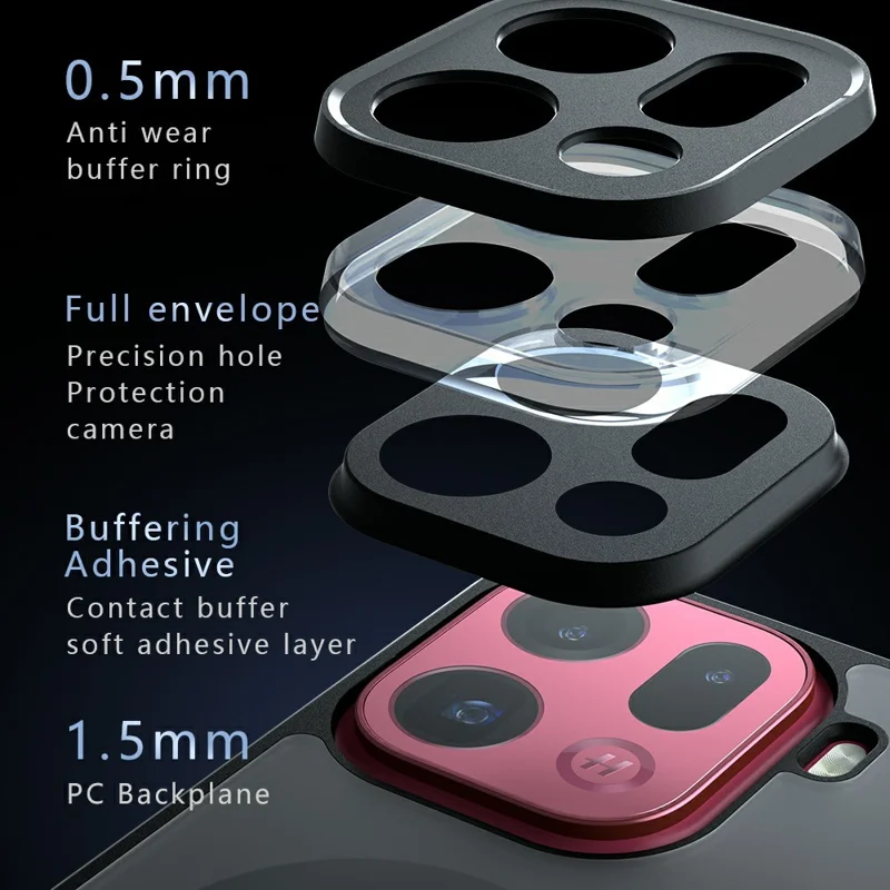 Custodia per Oppo Find X9 Pro 5G compatibile con MagSafe TPU + PC Matte Skin Touch Phone Cover