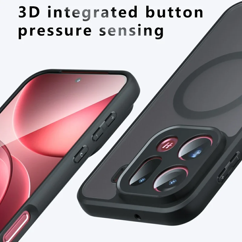 Custodia per Oppo Find X9 Pro 5G compatibile con MagSafe TPU + PC Matte Skin Touch Phone Cover