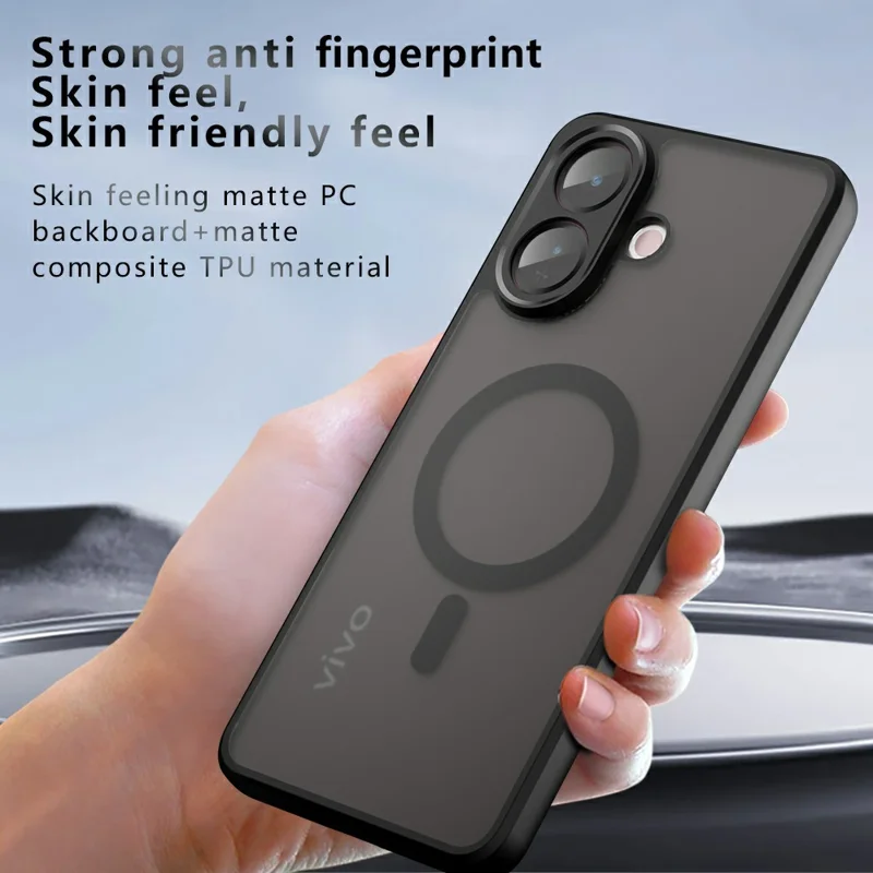 Per vivo V60 Lite 5G / 4G Custodia compatibile con MagSafe TPU + PC Matte Skin Touch Phone Cover