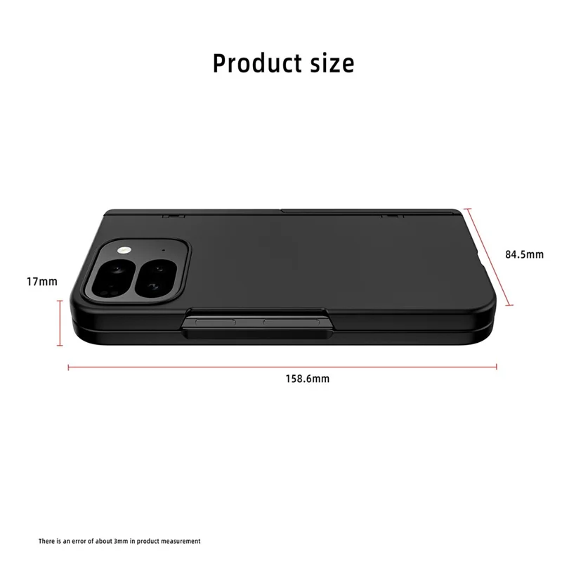 For Google Pixel 10 Pro Fold Case Kickstand Hard PC Phone Cover with Screen Film - Purple