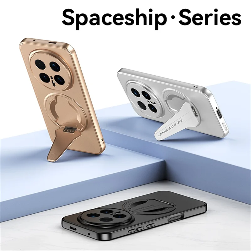 Capa 5G Magic8 For Honor compatível com MagSafe com suporte oculto, sensação de pele, capa traseira de PC TPU fosca - preta