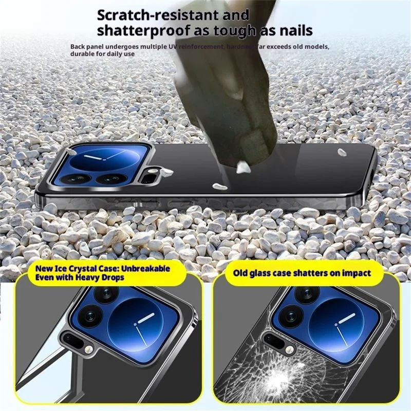 Capa Xiaomi 17 Pro Eletroplatinada PC com Protetor de Lente de Câmera - Preta