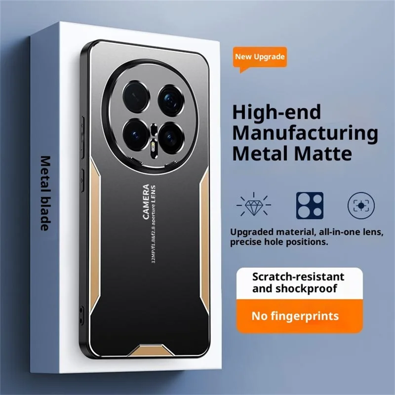 للهونر ماجيك 8 برو 5G غطاء هاتف من سبائك الألومنيوم وTPU وPC - ذهبي