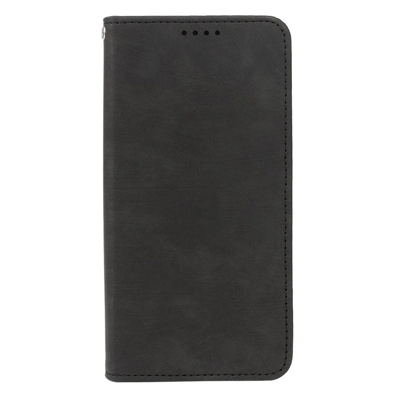 Для Xiaomi 15T Pro Чехол Сильный Магнитный Кожаный Бумажник Чехол для Телефона с Полосатой Текстурой - Черный