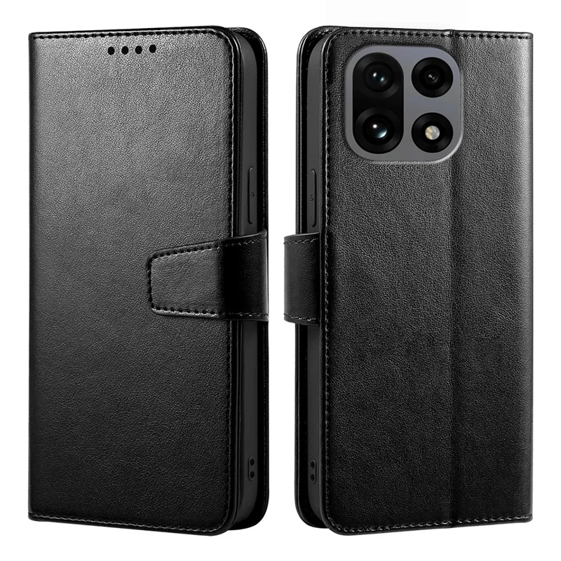 For OnePlus 15 5G Case Stand Card Holder Wallet Leather Phone Cover - Black