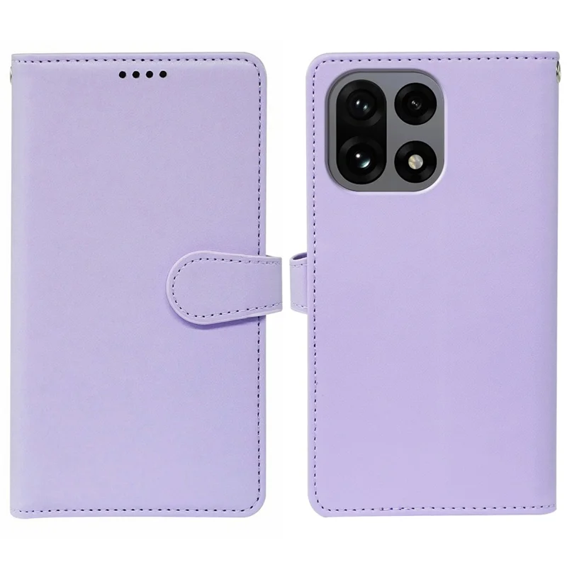 For OnePlus 15 5G Case with 9 Card Slots PU Leather Stand Phone Cover - Purple