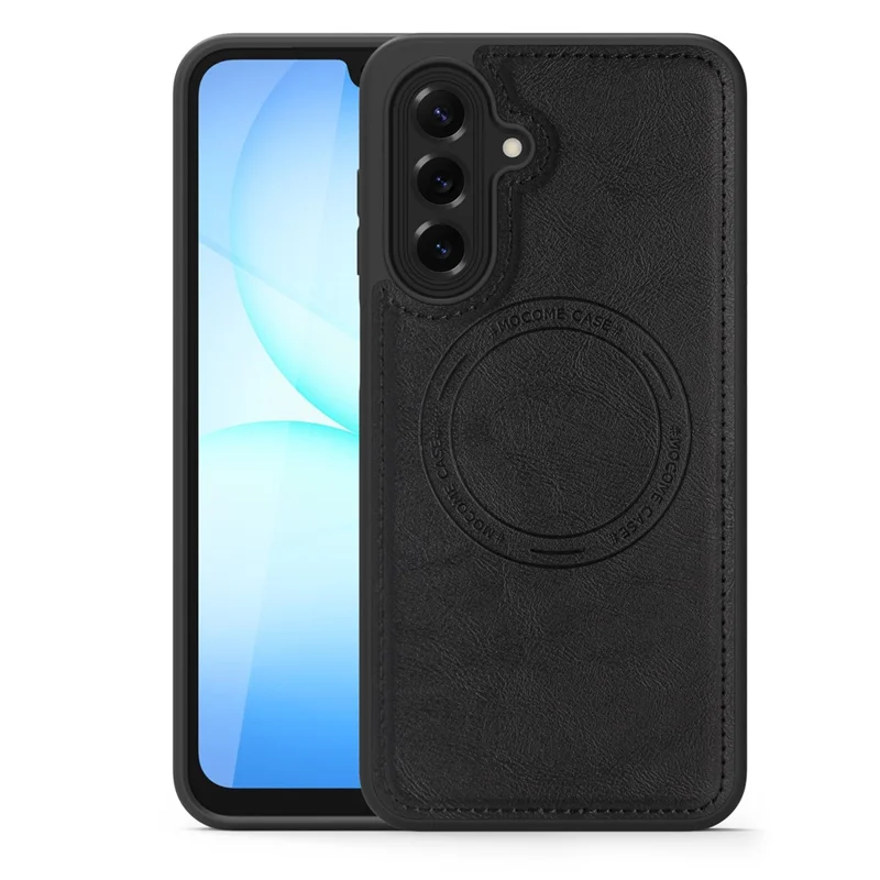 Magnetic Case for Samsung Galaxy A17 4G / 5G / A26 5G Leather Back Phone Cover - Black
