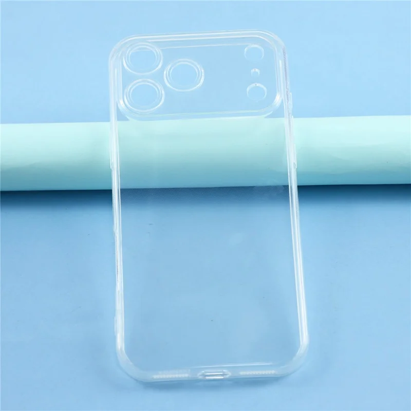 For iPhone 17 Pro Case Shockproof 1.5mm Thickness Clear TPU Phone Cover