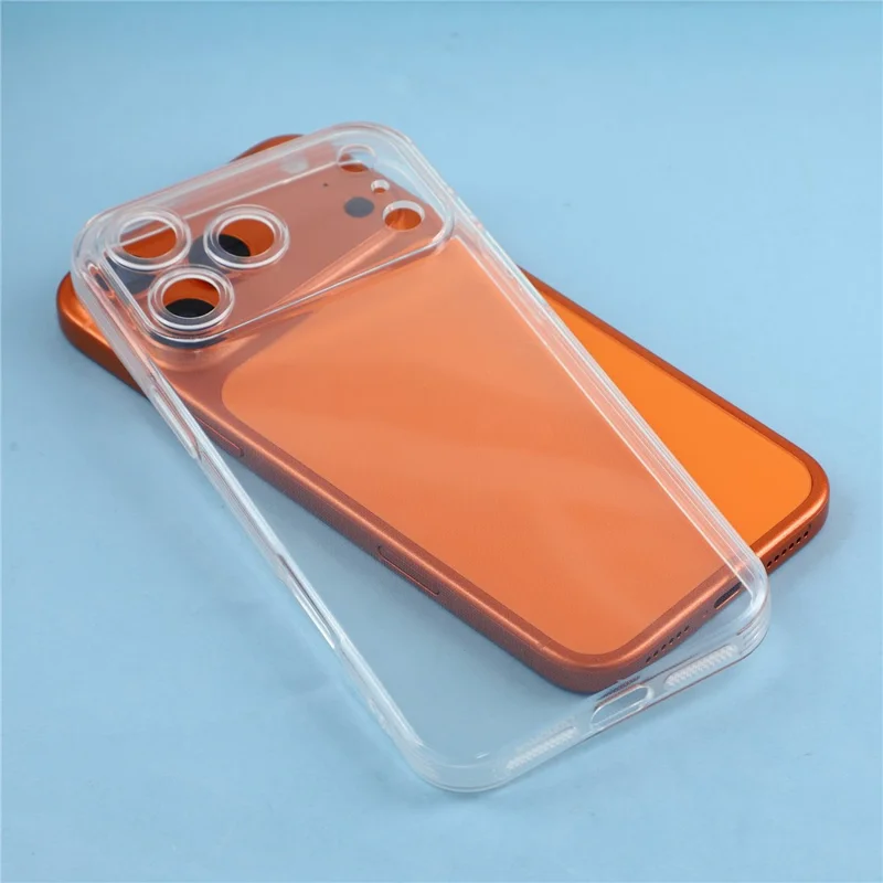 For iPhone 17 Pro Case Shockproof 1.5mm Thickness Clear TPU Phone Cover
