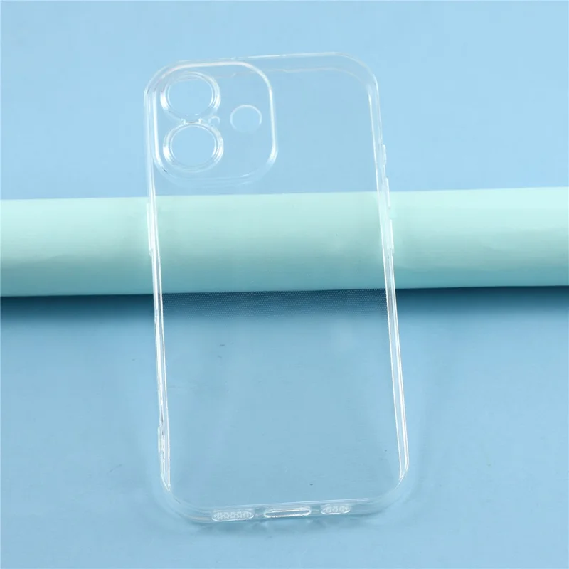 Capa para iPhone 17 à prova de choques, espessura de 1,5 mm, capa de telefone TPU transparente