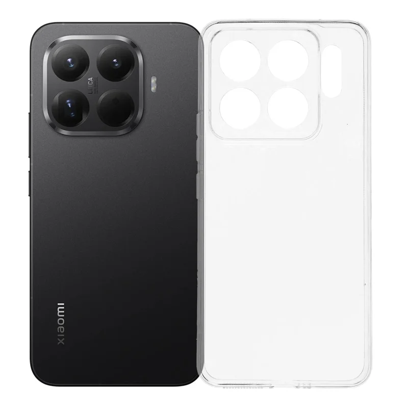Capa Xiaomi 15T Pro à Prova de Choques, Espessura de 1,5 mm, Capa de Telefone TPU Transparente