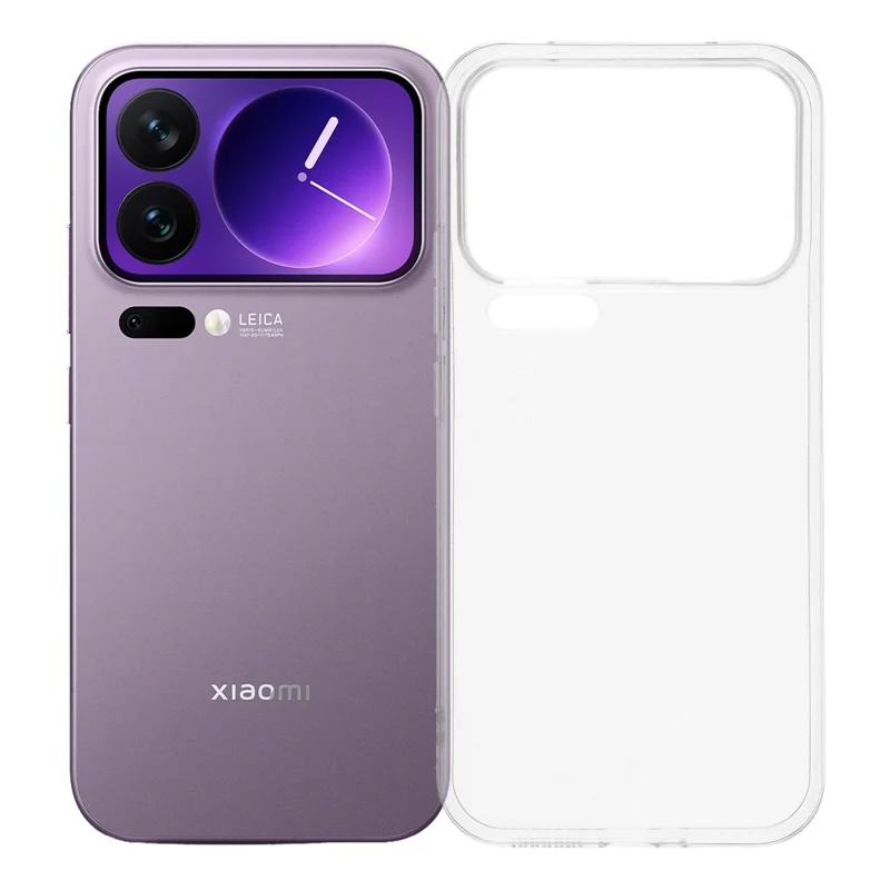 Capa para Xiaomi 17 Pro Max à Prova de Choque Transparente TPU de 1,5mm de Espessura para Telefone
