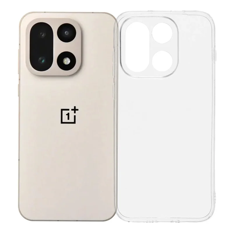 UNITHIN voor OnePlus 15 5G hoesje 0,7 mm transparant TPU anti-val telefoonhoesje met precieze uitgesneden openingen