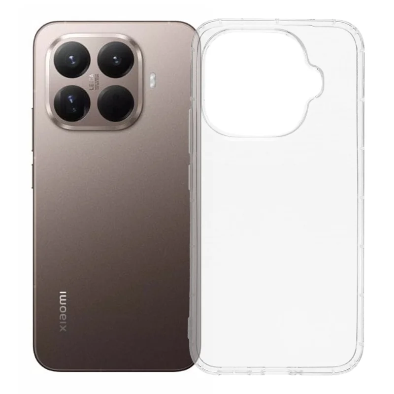 Xiaomi 15T Pro Hülle Transparent TPU Rückseite Handyhülle Luftkissen Schutz