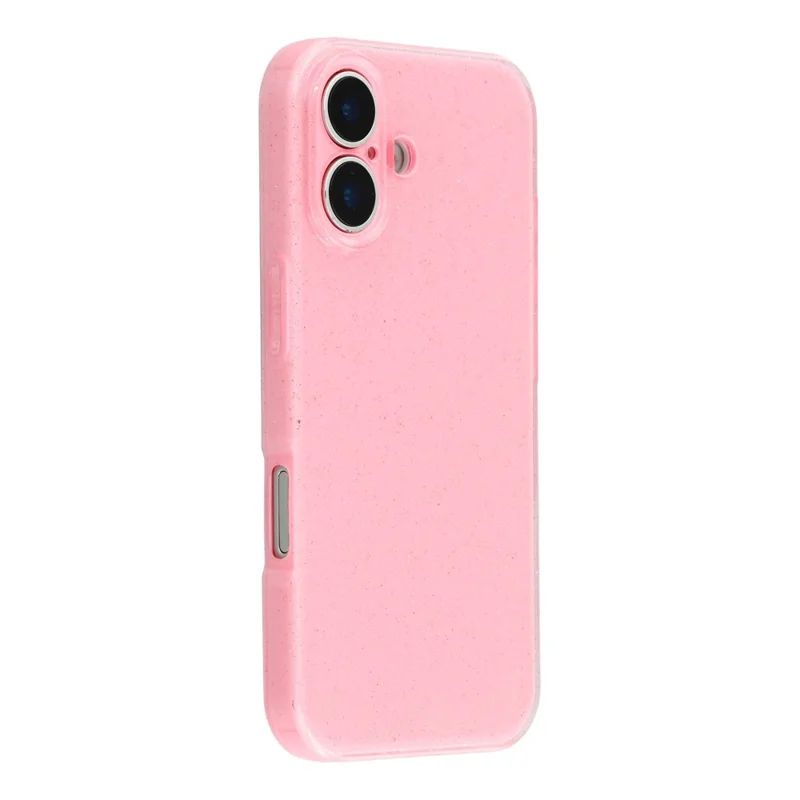 For iPhone 17 Case Glitter Shockproof TPU Phone Back Cover - Pink