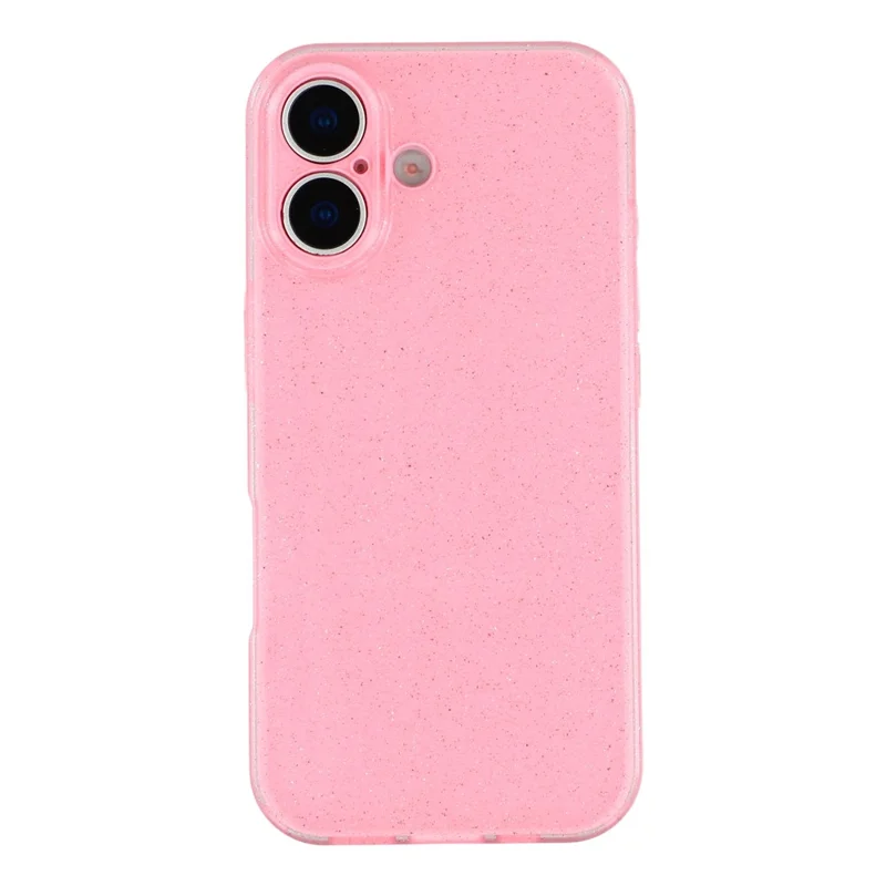 For iPhone 17 Case Glitter Shockproof TPU Phone Back Cover - Pink