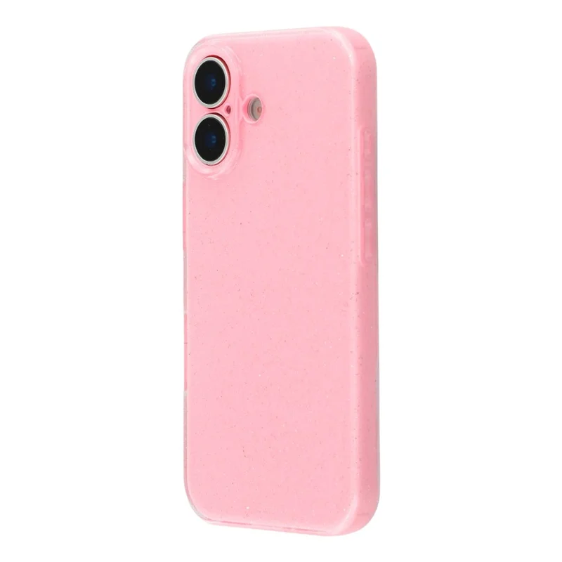 For iPhone 17 Case Glitter Shockproof TPU Phone Back Cover - Pink