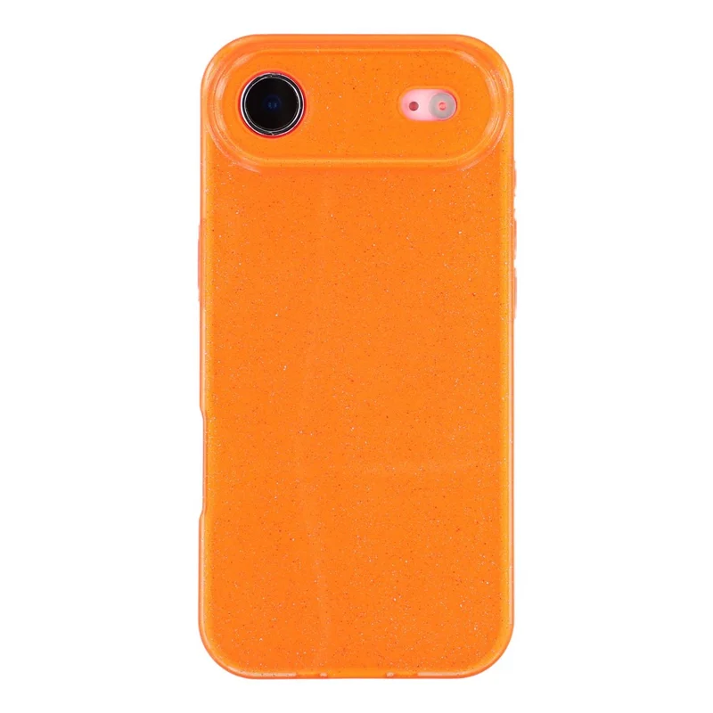 For iPhone Air Case Glitter Shockproof TPU Phone Back Cover - Orange
